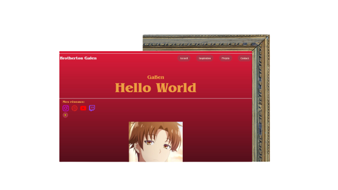 Screenshot of Hello World's desktop