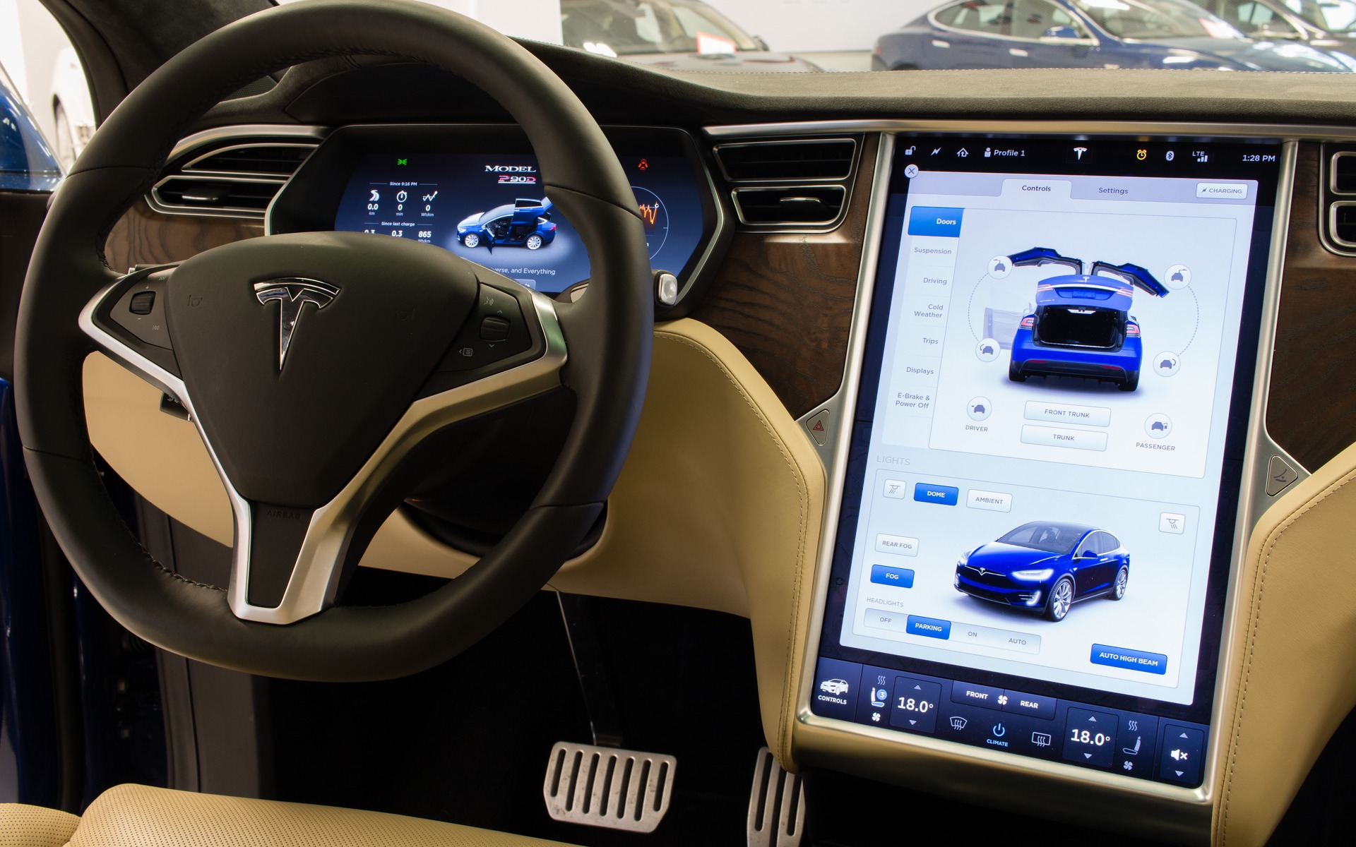 Ipad dans les voitures Tesla