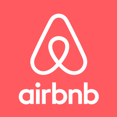 Screenshot du logo web de Airbnb